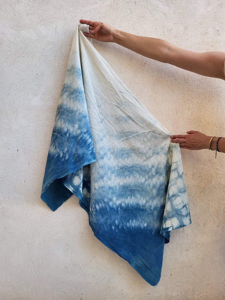 indigo scarf