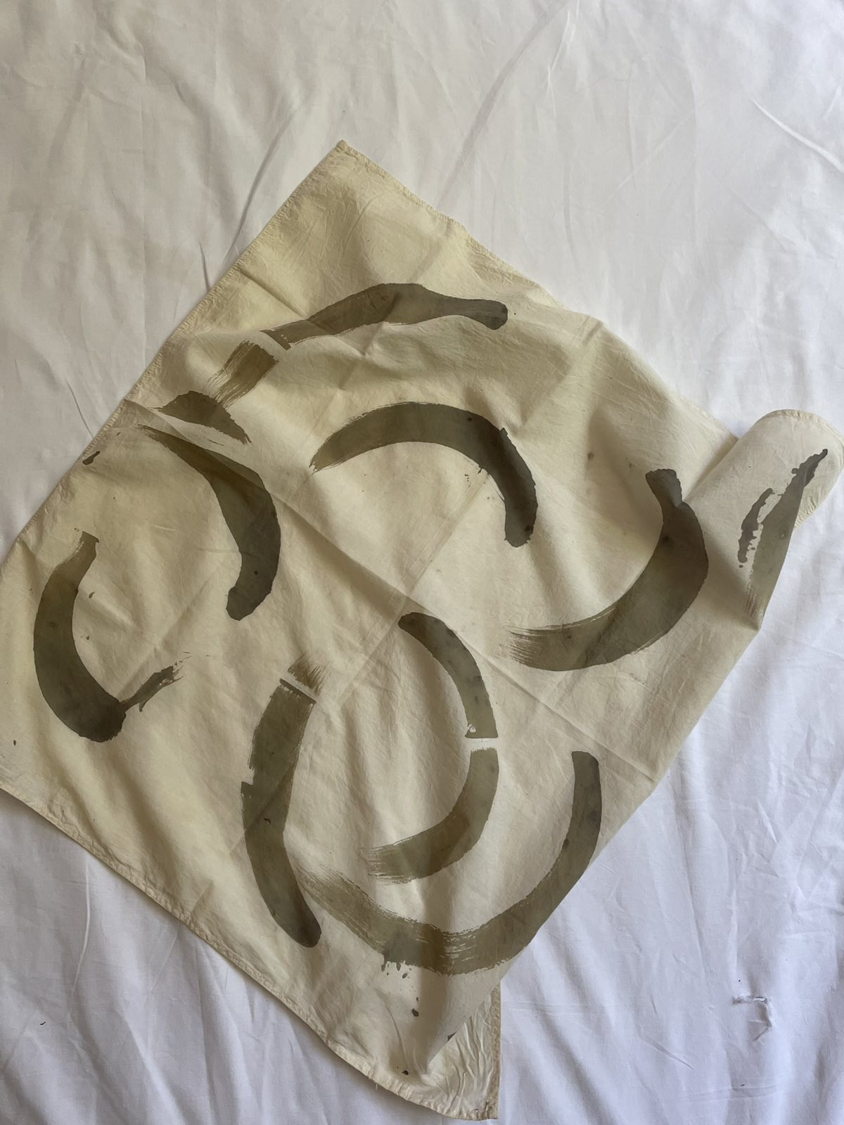 Pomegranate Painted Bandana - Image 1