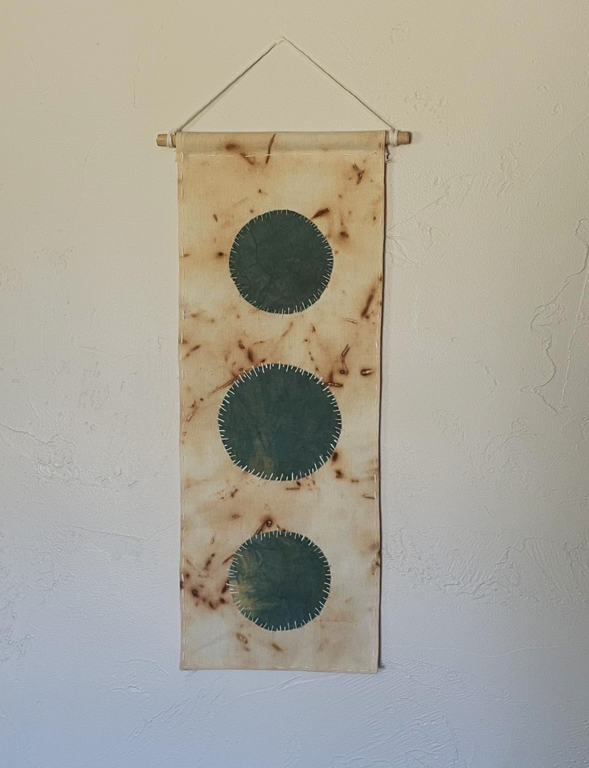 indigo and rust wall hanging - Image 1